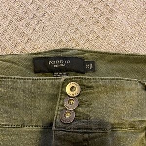 Olive green bermudas